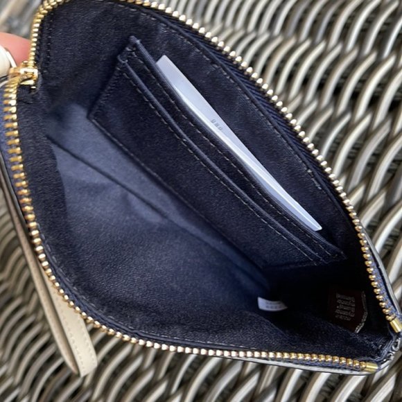 Coach Corner Zip Wristlet In Signature Canvas Denim Multi - Picture 7 of 15